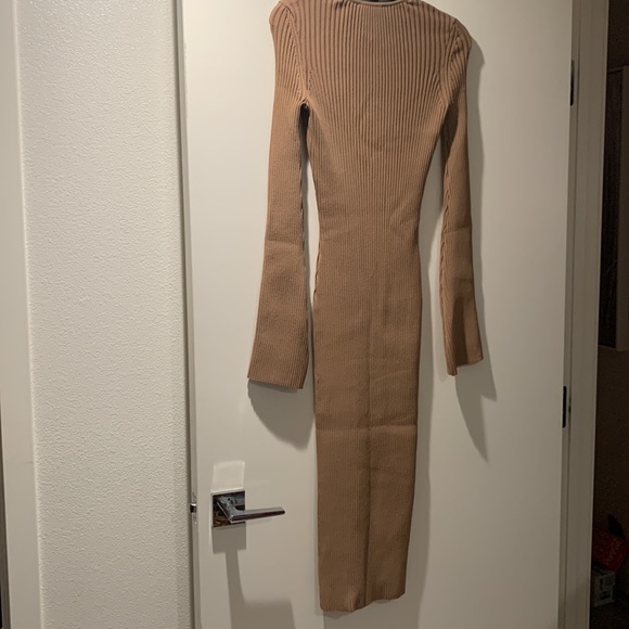 Anine Bing Tan Rib Knit Midi dress - Picture 11 of 16